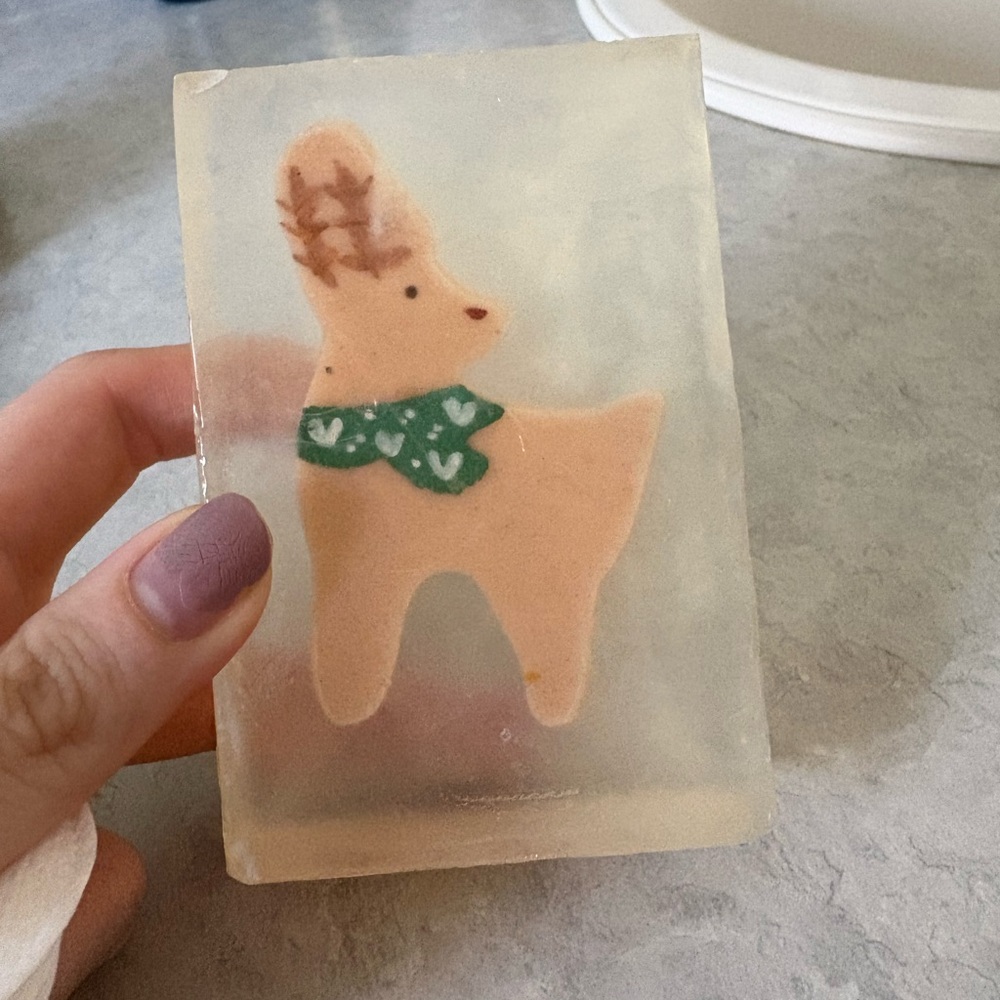 Reindeer Holiday Bar Soap